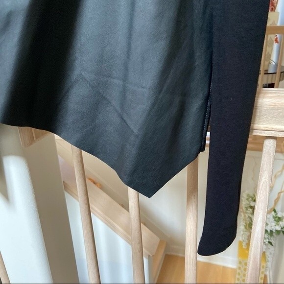 Velvet by Graham & Spencer Ponte and Faux Leather Jacket S NWOT - Picture 11 of 14